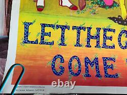 Let The Children Come To Me Vintage 1970 Full Color Jesus Poster -nice