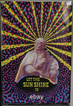 Let The Sun Shine In Vintage Blacklight Psychedelic Poster 1970 East Totem West