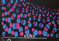 Let The Sun Shine In Vintage Blacklight Psychedelic Poster 1970 East Totem West