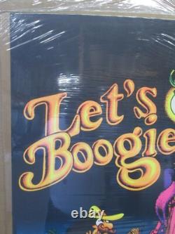 Let's Boogie Black Light Psychedelic Vintage Poster 1972 Cng2815