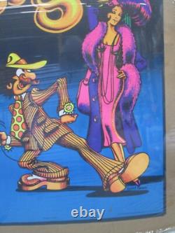 Let's Boogie Black Light Psychedelic Vintage Poster 1972 Cng2815