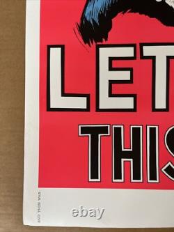 Lets end this war vintage blacklight poster Richard Nixon peace 1970s