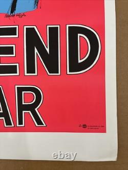 Lets end this war vintage blacklight poster Richard Nixon peace 1970s