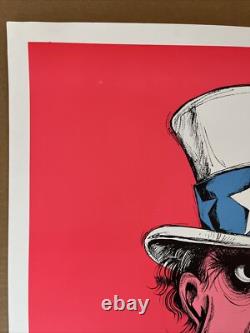Lets end this war vintage blacklight poster Richard Nixon peace 1970s