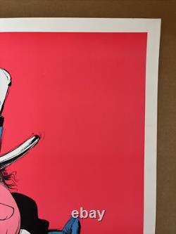 Lets end this war vintage blacklight poster Richard Nixon peace 1970s