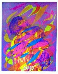 Light My Fire Vintage Blacklight Poster 1966 Original 23x29