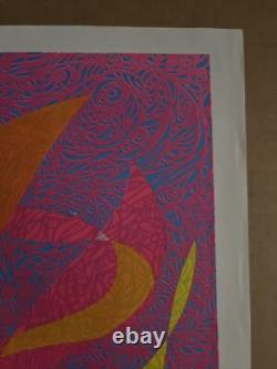 Light my fire vintage blacklight poster couple embrace Olsen 1967 headshop