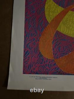 Light my fire vintage blacklight poster couple embrace Olsen 1967 headshop