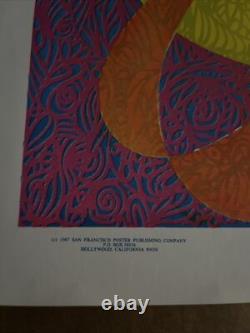 Light my fire vintage blacklight poster couple embrace Olsen 1967 headshop