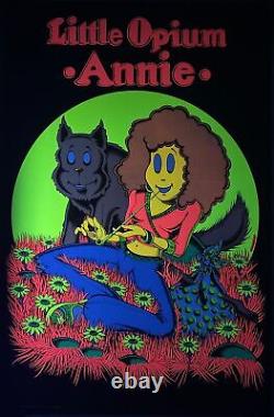 Little Opium Annie 1972 Original Black Light Poster 22.5 x 35