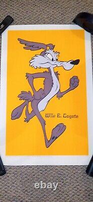 Looney Tunes Blacklight 2 Posters 1970s ARTKO MINT Road Runner Coyote Warner bro