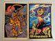 Lot 2 Black Light Posters Fantasy Originals Inc. Hollywood Ca 1975 1977 Vintage