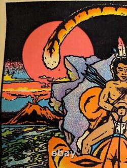 Lot 2 Black Light Posters Fantasy Originals Inc. Hollywood CA 1975 1977 Vintage