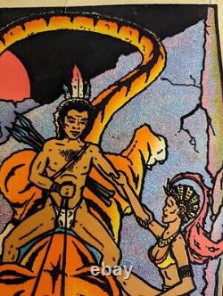 Lot 2 Black Light Posters Fantasy Originals Inc. Hollywood CA 1975 1977 Vintage
