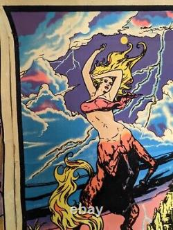 Lot 2 Black Light Posters Fantasy Originals Inc. Hollywood CA 1975 1977 Vintage