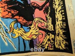 Lot 2 Black Light Posters Fantasy Originals Inc. Hollywood CA 1975 1977 Vintage
