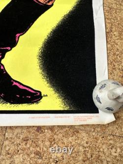 Lot of 3 Vintage 1970s Pantheress Velvet Black Light Posters