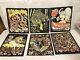 Lot Of (6) Western Graphics Black Light Posters (made Usa) Fuzzy Velvet