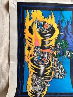 Lot of 7 Vtg 70s BLACKLIGHT POSTERS