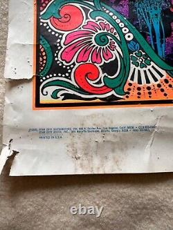 Lot of 7 Vtg 70s BLACKLIGHT POSTERS