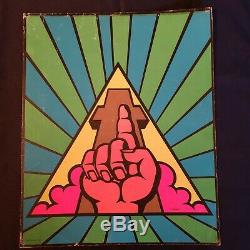 Lot of 9 Vintage Original 1972 Kaymac Blacklight Posters 17 X 14 Black Light