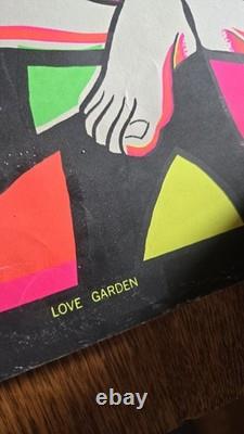 Love Garden VINTAGE 1970 BLACKLIGHT HEADSHOP POSTER By Jms. Platte Foster 29x22