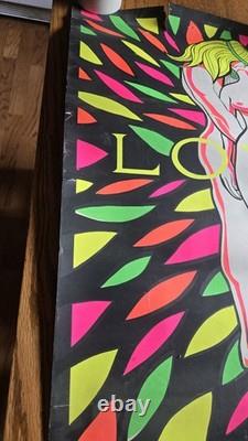 Love Garden VINTAGE 1970 BLACKLIGHT HEADSHOP POSTER By Jms. Platte Foster 29x22