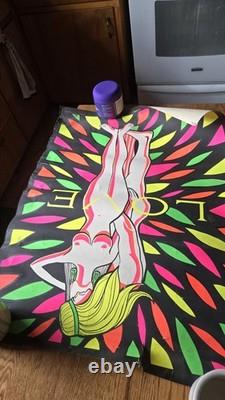 Love Garden VINTAGE 1970 BLACKLIGHT HEADSHOP POSTER By Jms. Platte Foster 29x22