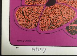 Love Is Where It's At 1967 Psychedelic Black Light Poster Summer of Love Hippie