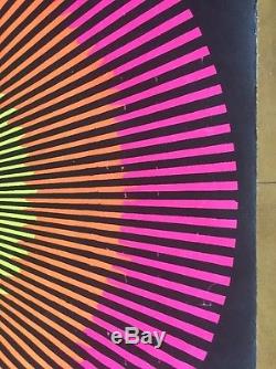 Love Ultimate Trip vintage blacklight poster 1970's Psychedelic Sphere Circles