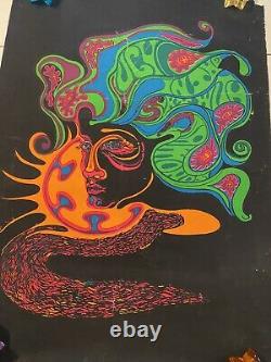 Lucy In The Sky With Diamonds-LSD-vintage original black light poster RARE-Nice