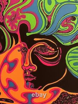 Lucy in the Sky with DIamonds Vintage 1970's Blacklight Psychedelic Poster