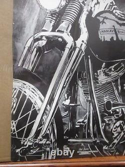 Lyndon Johnson Harley Bird all about me 1962 vintage poster biker bike Inv#G2439
