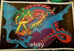 MAGIC DRAGON 1971 VINTAGE PSYCHEDELIC POSTER By STAR CITY -NICE! 28x38