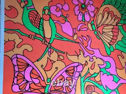 MAGIC GARDEN VINTAGE 1968 BLACKLIGHT HEADSHOP POSTER CELESTIAL ARTS By R Wander