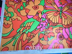 MAGIC GARDEN VINTAGE 1968 BLACKLIGHT HEADSHOP POSTER CELESTIAL ARTS By R Wander