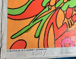 MAGIC GARDEN VINTAGE 1968 BLACKLIGHT HEADSHOP POSTER CELESTIAL ARTS By R Wander