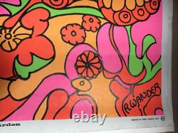 MAGIC GARDEN VINTAGE 1968 BLACKLIGHT HEADSHOP POSTER CELESTIAL ARTS By R Wander