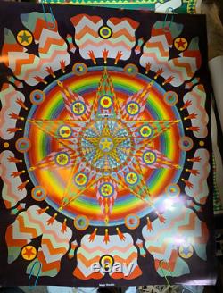 MAGIC MANDALA VINTAGE 1960's EAST TOTEM WEST HEADSHOP POSTER By Joe McHugh -NICE