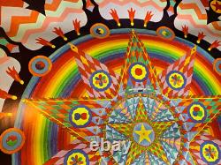 MAGIC MANDALA VINTAGE 1960's EAST TOTEM WEST HEADSHOP POSTER By Joe McHugh -NICE