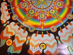 MAGIC MANDALA VINTAGE 1960's EAST TOTEM WEST HEADSHOP POSTER By Joe McHugh -NICE