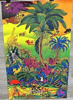 MAKE THEE AN ARK VINTAGE 1971 BLACKLIGHT POSTER By THE THIRD EYE