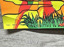 MAKE THEE AN ARK VINTAGE 1971 BLACKLIGHT POSTER By THE THIRD EYE