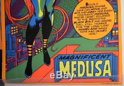 MEDUSA / INHUMANS THIRD EYE BLACKLIGHT POSTER 1971 Marvel Rare Marvelmania