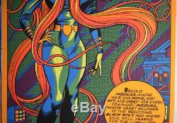 MEDUSA / INHUMANS THIRD EYE BLACKLIGHT POSTER 1971 Marvel Rare Marvelmania