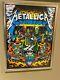 Metallica Original Pinball Print (the Old One) Blacklight Signed Dirty Donny