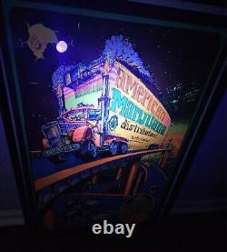 MIDNITE RIDER VINTAGE 1973 BLACKLIGHT HEADSHOP POSTER By BILL HOORMAN -NICE