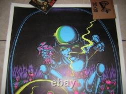 MOON FLOWERS BLACKLIGHT POSTER 1971 VINTAGE JOW PETAGO iii