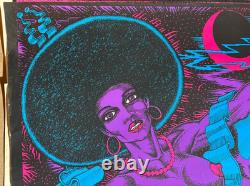 MOON PRINCESS SEXY VIXEN VINTAGE 1973 BLACKLIGHT POSTER By ONE STOP -NICE