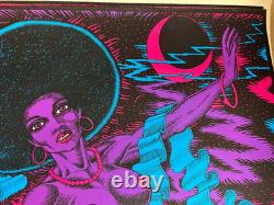 MOON PRINCESS SEXY VIXEN VINTAGE 1973 BLACKLIGHT POSTER By ONE STOP -NICE